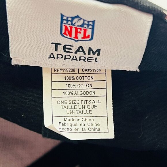 NFL Baltimore Ravens Team Apparel Mens Black & Purple Adjustable Ball Cap Hat - Picture 6 of 7